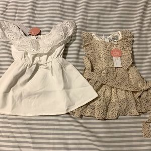 Two infant summer dresses.